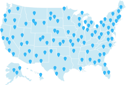 Graphic image of map of the United States