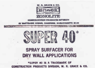 wr grace zonolite asbestos-containing insulation